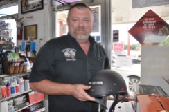 We have motorcycle helmets for sale in the shop!